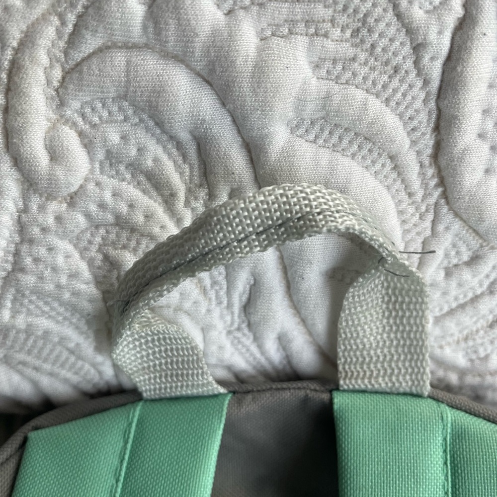 Teal/Mint And Gray Simple Backpack - image 3